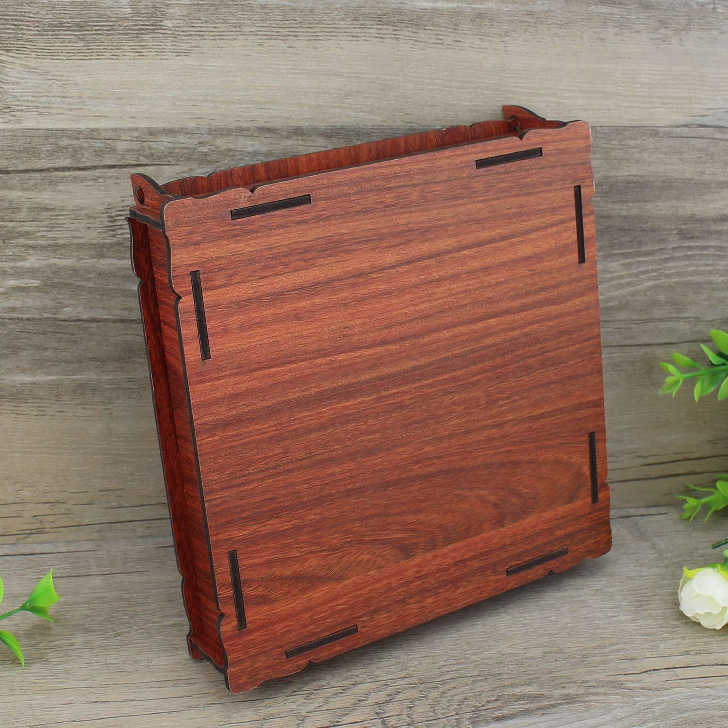 Wooden Box Engraved Text Customized Gift Box